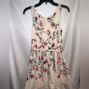 LC Lauren Conrad Floral Dress with Belt